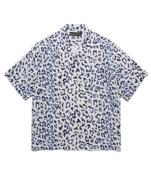 WACKO MARIA ワコマリア LEOPARD HAWAIIAN SHIRT ブルー Mサイズ 新品未使用
