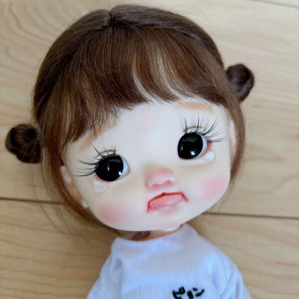 ウィッグ付きお試し価格!dayuanbao niuniu qbaby風 カスタムドール 涙目ちゃん