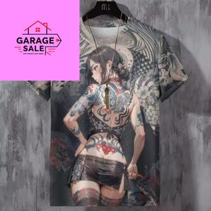 新品未使用 女神 アニメ風3DプリントTシャツ Mサイズ