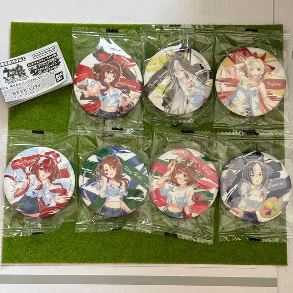 カプセル缶バッジ 7種セット ウマ娘プリティーダービー 〜ペインタースタイル〜