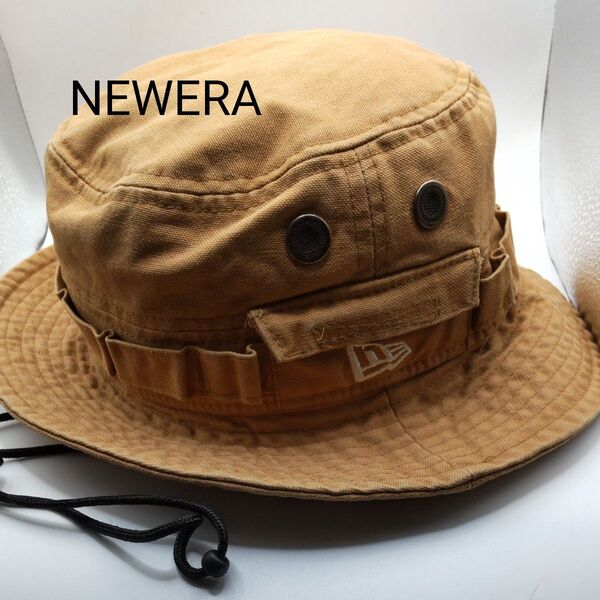 ◆104 NEWERA バケットハット ブラウン 帽子