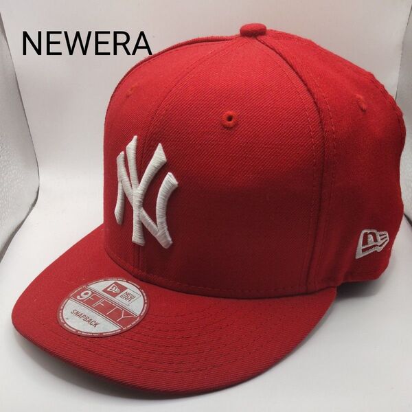◆106 NEWERA ニューヨークヤンキース レッド アジャスタ ニューエラ
