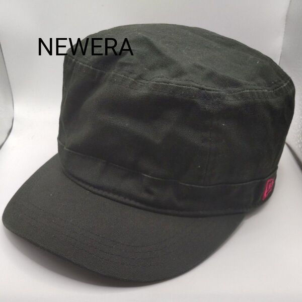◆108 NEWERA ワークキャップ ブラック 帽子 黒