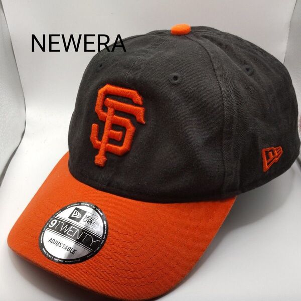 ◆122 NEWERA サンフランシスコジャイアンツ ブラック ニューエラ キャップ