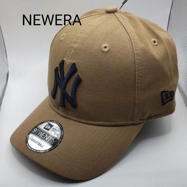 ◆194 新品未使用 NEWERA ロサンゼルスドジャース ベージュ アジャスタ