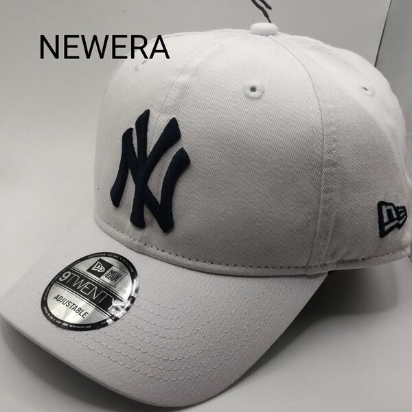 ◆197 新品未使用 NEWERA ニューヨークヤンキース ホワイト あし