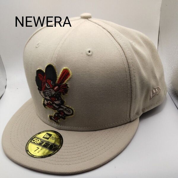 ◆293 NEWERA デトロイトタイガース ベージュ系 キャップ ニューエラ