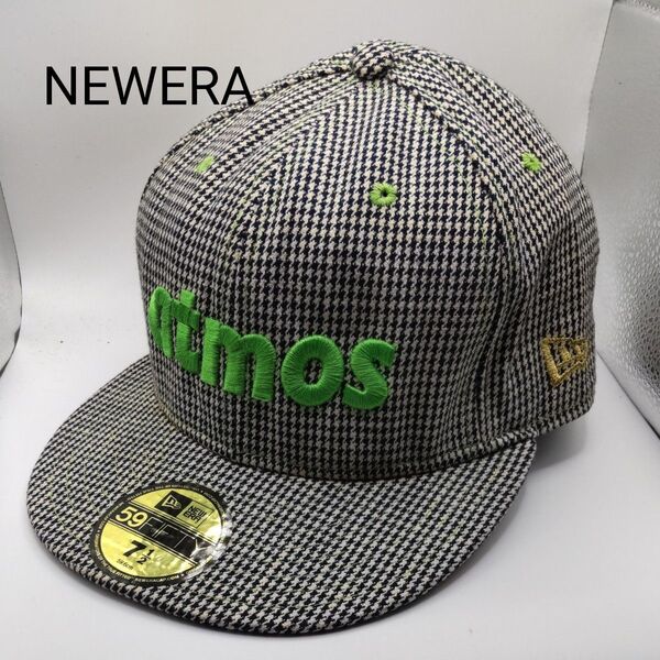 ◆298 NEWERA アトモス チェック キャップ ニューエラ 帽子