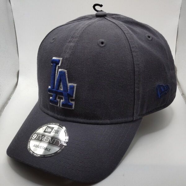 ◆346 新品未使用 NEWERA ロサンゼルドジャース チャコール キャップ
