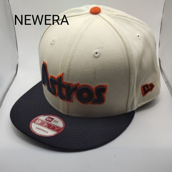◆348 NEWERA アストロズ オフホワイト ニューエラ 帽子