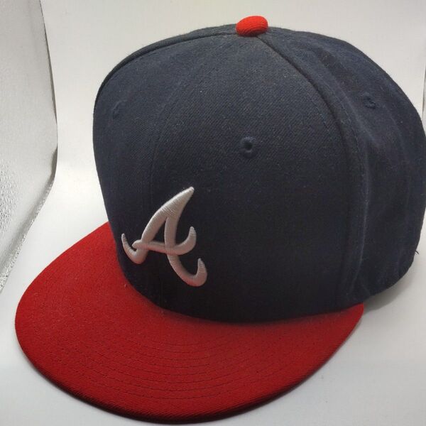 ◆349 NEWERA アトランタブレーブス ネイビー ニューエラ