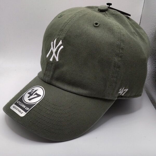 ◆353 新品未使用 47Brand ニューヨークヤンキース カーキ キャップ