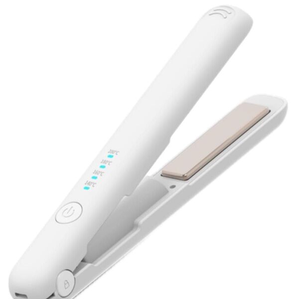 【新品未使用】ヘアアイロン コードレス カール プロ仕様200℃ 2WAY カール ストレート USB充電式 小型 ホワイト