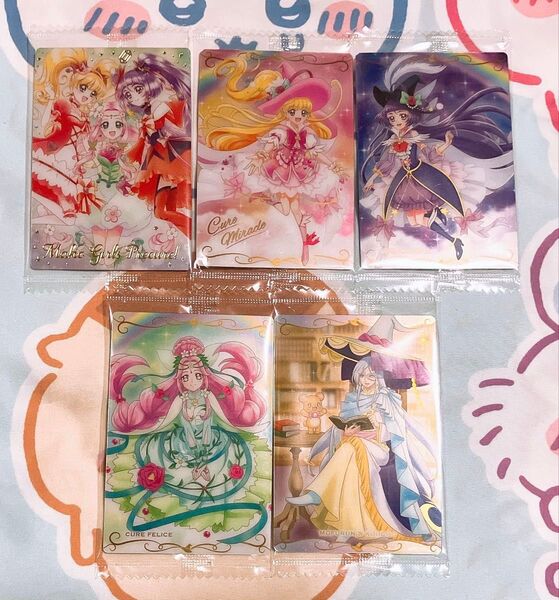 プリキュア ウエハース11 カード SSR 箔押しレア 魔法つかい キュアミラクル キュアマジカル キュアフェリーチェ モフルン