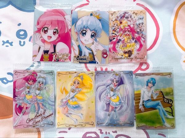 プリキュア ウエハース11 カード HR SSR 箔押しレア ハピネスチャージ キュアラブリー キュアプリンセス 7種