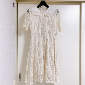inman レースワンピース オフホワイト M size