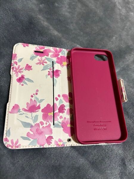 iPhoneSE(第2)手帳型ケース 充電ケーブル2m付き
