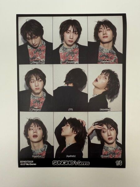 BOYNEXTDOOR No Genre ソンホ ステッカー