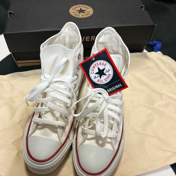 未使用 CONVERSE ALL STAR HI オリジナル ホワイト 25センチ