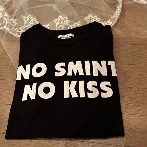 ZARA バックプリント Tシャツ 黒