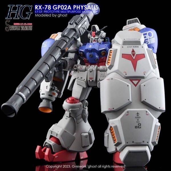 HG 1/144 RX-78 GP02A ガンダム試作2号機 (サイサリス)用水転写式デカール