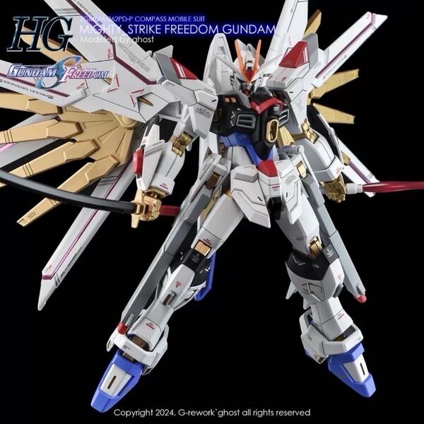HG 1/144 ZGMF/A-262PD-P マイティーストライクフリーダムガンダム専用水転写式デカール