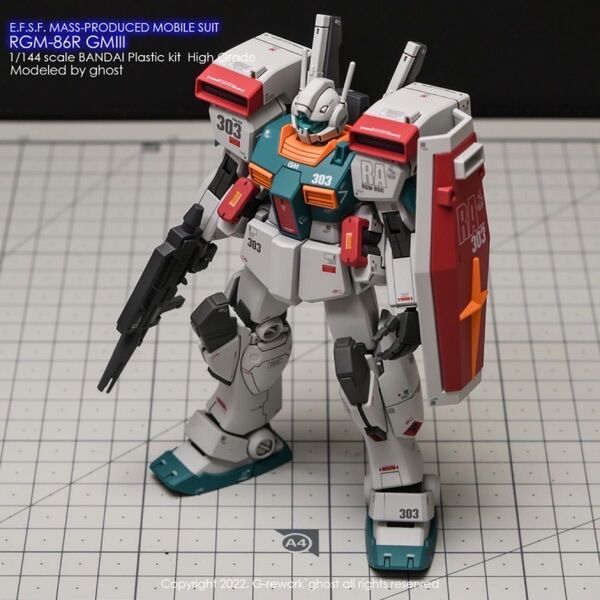 HGUC 1/144 RGM-86RジムIII専用水転写式デカール