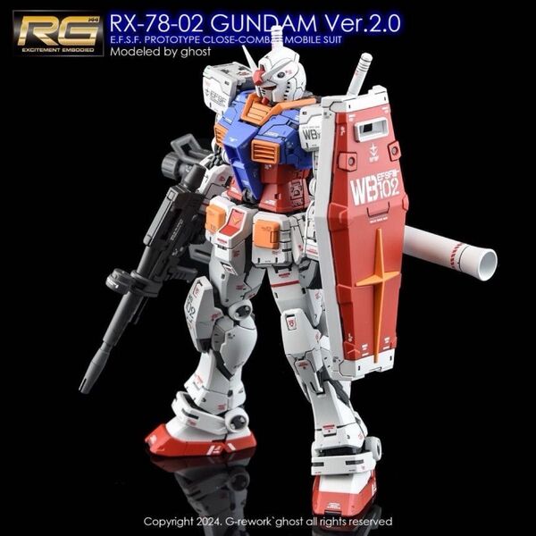RG 1/144 RX-78-2 ガンダム Ver.2.0 専用水転写式デカール