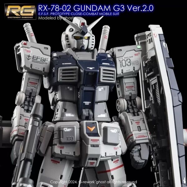 RG 1/144 RX-78-3 G3ガンダム Ver.2.0用水転写式デカール