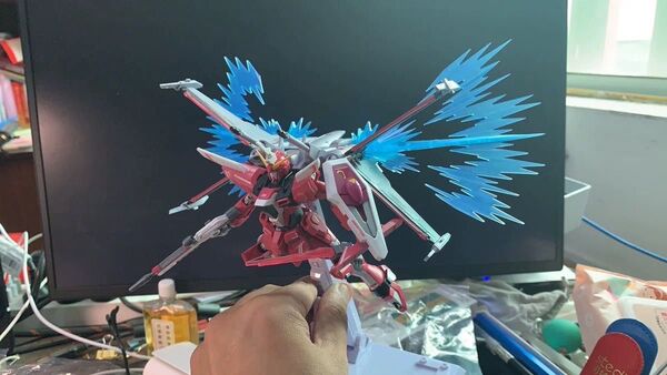HG 1/144 インフィニットジャスティスガンダム弐式エフェクトパーツ + 専用台座 セット