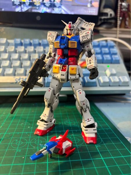 RG 1/144 RX-78-2 ガンダム Ver.2.0 コア・ブロック 置換パーツ (コア・ファイター解放用) 改造パーツ