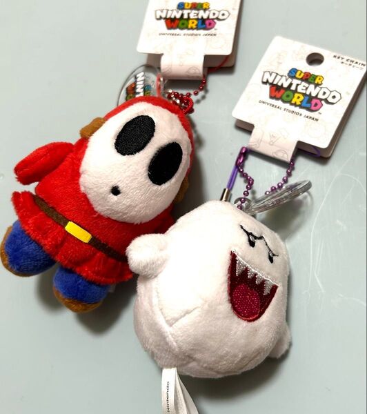 USJ限定★任天堂 スーパーマリオ ヘイホー & テレサ ぬいぐるみキーホルダー 新品 お土産 マスコット グッズ