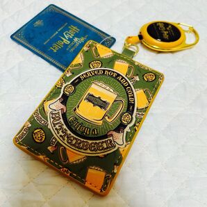 USJ限定 ハリーポッター バタービール リール付き パスケース 新品 お土産 グッズ