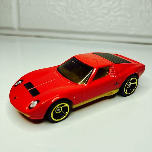 絶版ホットウィール ランボルギーニ ミウラSV レアモデル美品(レッド)
