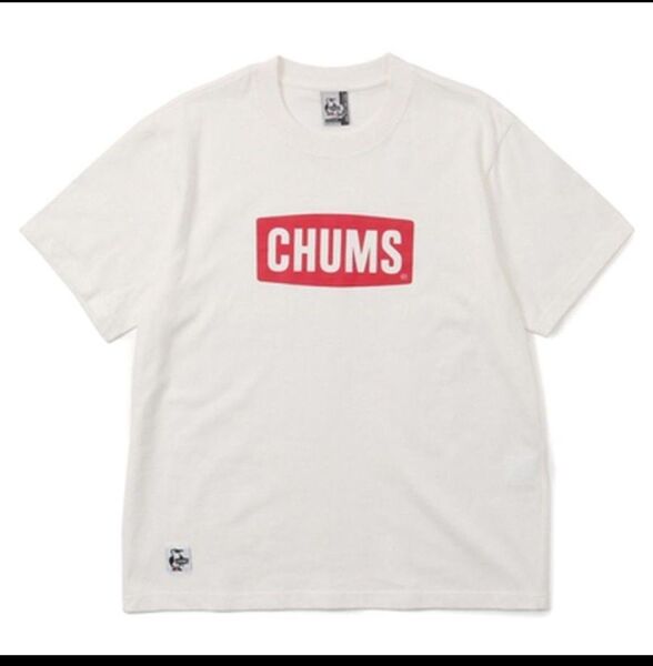 新品未使用 未開封品 CHUMS ロゴt チャムス Tシャツ 半袖Tシャツ ホワイト 白 サイズL