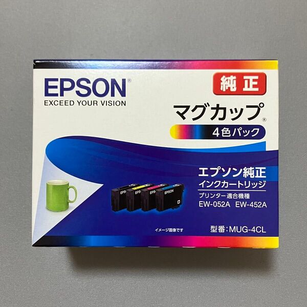 エプソン EPSON インクカートリッジ 純正品 マグカップ 4色セット MUG-4CL 1個