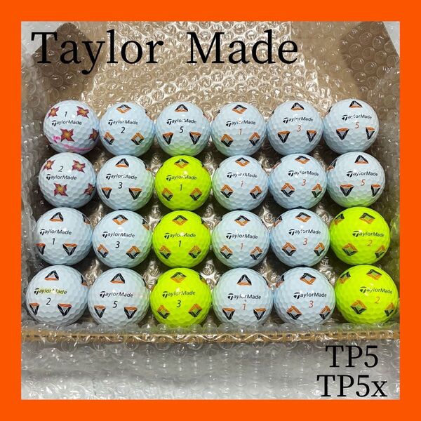 Taylor Made テーラーメイド*ロストボール ゴルフボール TP5 TP5x PIX 柄入りのみ 24球