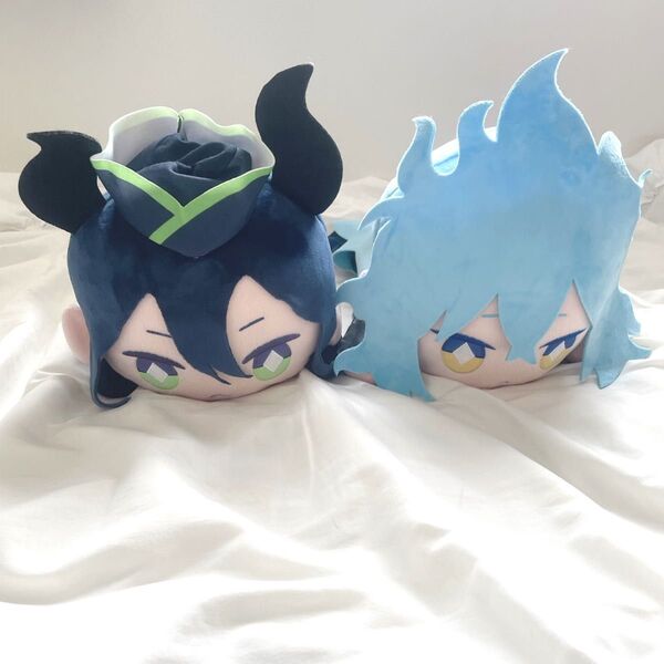 ツイステ ぬいぐるみ 寝そべり マレウス イデア タグあり