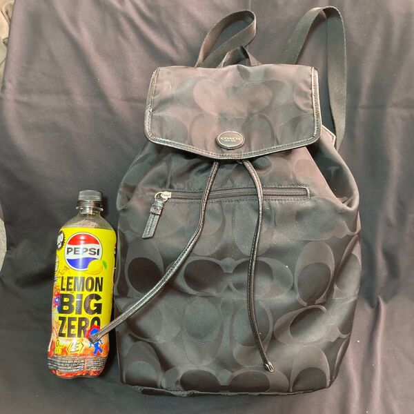 coach リュック ナイロン 黒