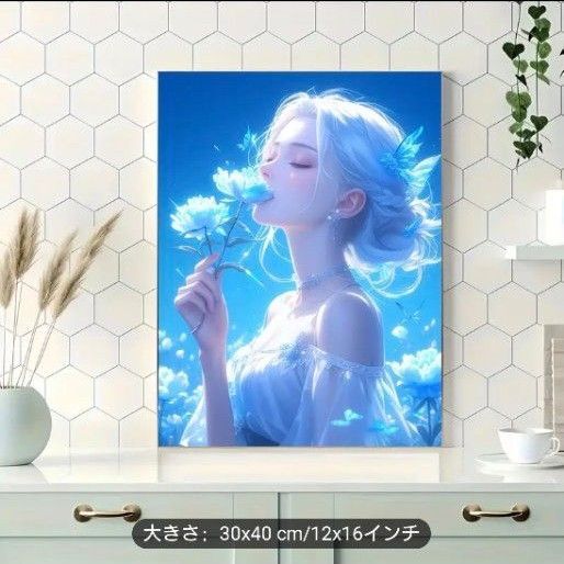 ダイヤモンドアート ワンピース ラウンドビーズ