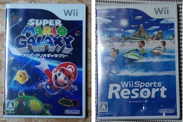 スーパーマリオギャラクシー&Wiスポーツiリゾート■任天堂■wiiソフト