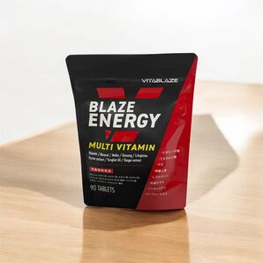 BLAZE ENERGY マルチビタミン & マルチミネラル サプリメント ビタミン 30日分 亜鉛 マカ 高麗人参 アルギニン