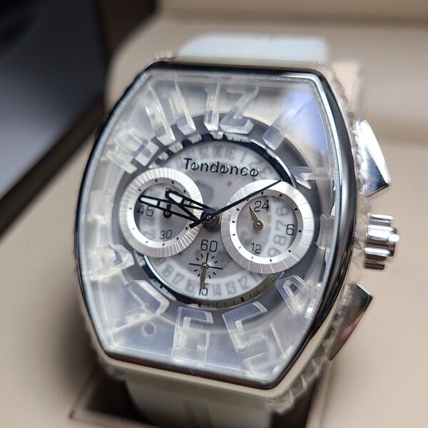 TENDENCE PIRAMIDE ピラミッド クロノグラフ TY860004 稼働品 クォーツ 腕時計