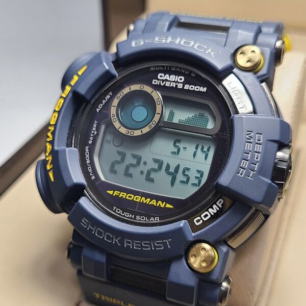 美品 G-SHOCK MASTER OF G フロッグマン マスターオブG GWF-D1000NV 稼働品 腕時計