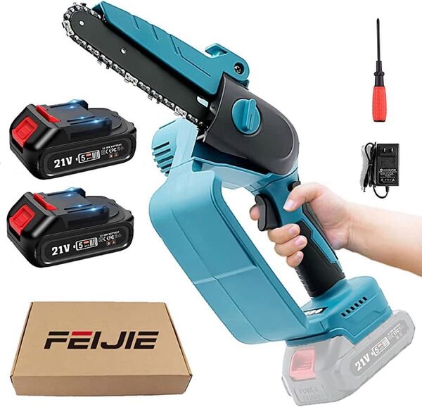 【最終底値】電動チェーンソー 充電式 21V 小型 ミニチェーンソー バッテリー