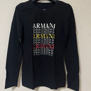 【極美品】アルマーニエクスチェンジ レディース 長袖 Tシャツ プリントロゴ