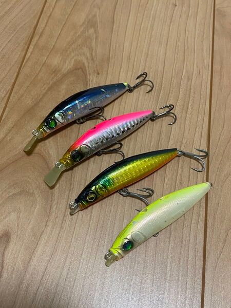 【 美品 Megabass メガバス ZONK 77 ZONK SINPEN 77 4点セット 】ゾンク シーバス ヒラメ