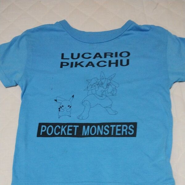 130cm 西松屋 ポケットモンスター Tシャツ ルカリオ ピカチュウ