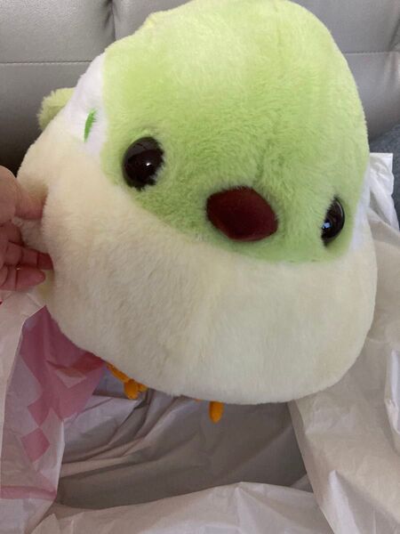新品タグ付/送料込 BIGシマエナガ 単品みどり