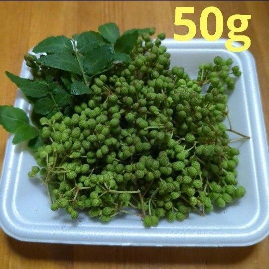 粒不揃い山椒の実 50g 無農薬